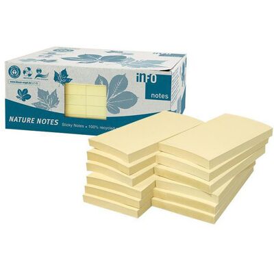 Notes INFO NOTES recy 75x125 gul 12/fp Notes INFO NOTES recy 75x125 gul 12/fp