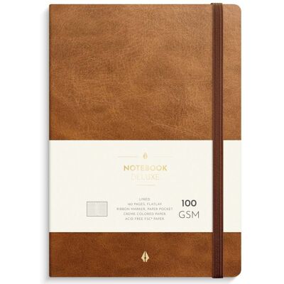 Burde Anteckningsbok Deluxe A5 brun Burde Anteckningsbok Deluxe A5 brun