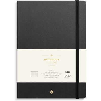 Burde Anteckningsbok Deluxe A5 svart Burde Anteckningsbok Deluxe A5 svart