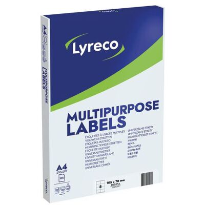 Etikett LYRECO 105x70mm 800/fp Etikett LYRECO 105x70mm 800/fp