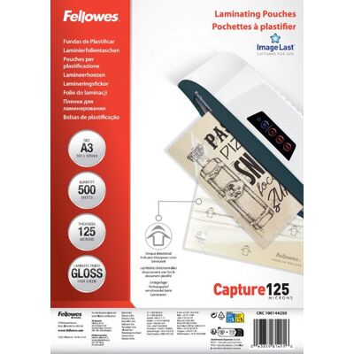 Laminat FELLOWES A3 125mic klar 500/fp Laminat FELLOWES A3 125mic klar 500/fp