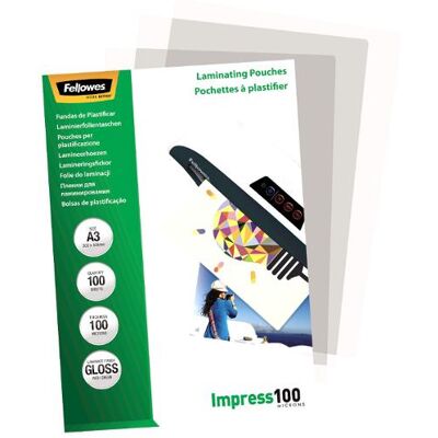 Laminat FELLOWES A3 100mic klar 100/fp Laminat FELLOWES A3 100mic klar 100/fp