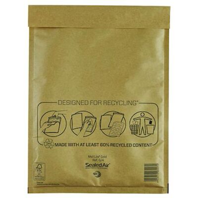 Sealed Air Bubbelpåse G/4 240x330mm brun 100/fp Sealed Air Bubbelpåse G/4 240x330mm brun 100/fp