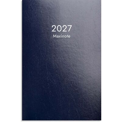 Kalender Maxinote 2027 blå kartong Burde Kalender Maxinote 2027 blå kartong Burde