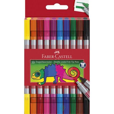 Faber Castell Fiberpenna Dubbelspets Etui 10/fp Faber Castell Fiberpenna Dubbelspets Etui 10/fp