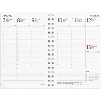 Kalender 2027 Prestige refill Burde Kalender 2027 Prestige refill Burde