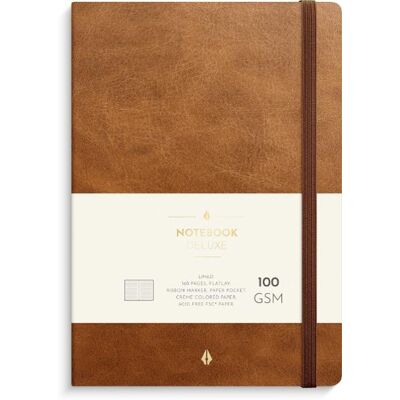 Anteckningsbok BURDE Deluxe A5 brun Anteckningsbok BURDE Deluxe A5 brun