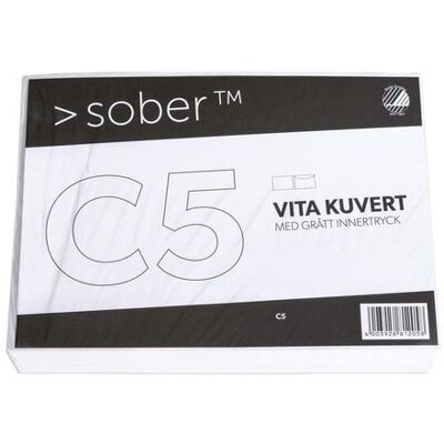 SOBER Kuvert konsument fp C5 FH vit 10/fp SOBER Kuvert konsument fp C5 FH vit 10/fp