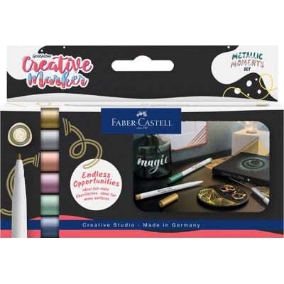 Fiberpenna FABER CASTELL Metallics 6/fp Fiberpenna FABER CASTELL Metallics 6/fp