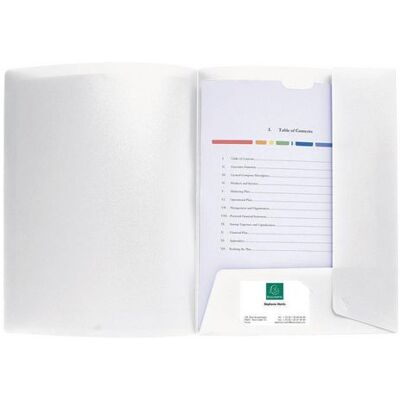 Projektmapp EXACOMPTA PP A4 vit Projektmapp EXACOMPTA PP A4 vit