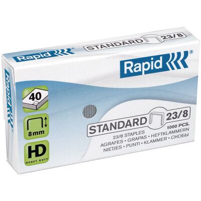 Häftklammer RAPID Standard 23/8 1000/fp Häftklammer RAPID Standard 23/8 1000/fp