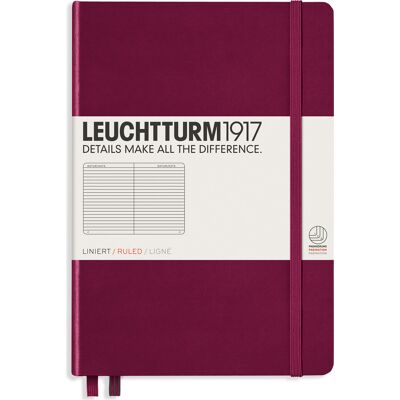 Leuchtturm Anteckningsbok A5 linjerad Port Red Leuchtturm Anteckningsbok A5 linjerad Port Red