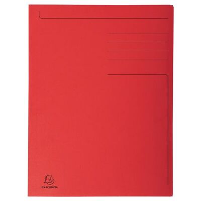 Mapp EXACOMPTA 3-kl kartong 280g A4 röd Mapp EXACOMPTA 3-kl kartong 280g A4 röd