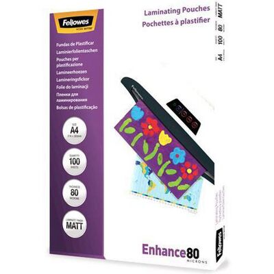 Laminat FELLOWES A4 80mic matt 100/fp Laminat FELLOWES A4 80mic matt 100/fp