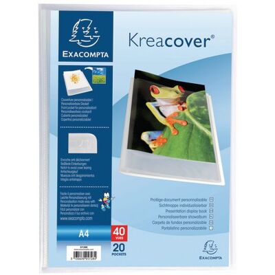 Demobok EXACOMPTA A4 20 fickor transp Demobok EXACOMPTA A4 20 fickor transp