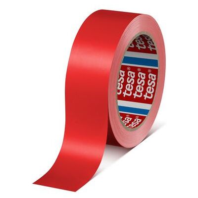 Förslutningstejp TESA PVC 9mmx60m röd Förslutningstejp TESA PVC 9mmx60m röd
