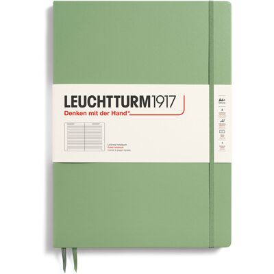Leuchtturm Anteckningsbok A4+ linjerad Sage Leuchtturm Anteckningsbok A4+ linjerad Sage