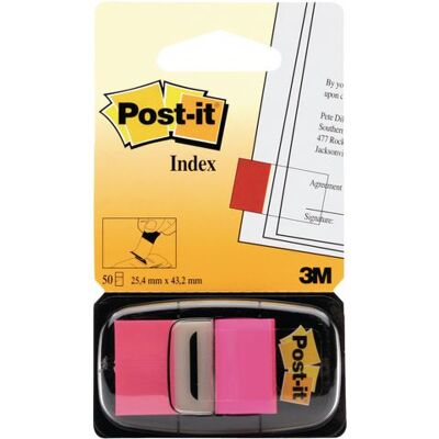 Index POST-IT 25,4x43,2mm cerise 50/fp Index POST-IT 25,4x43,2mm cerise 50/fp