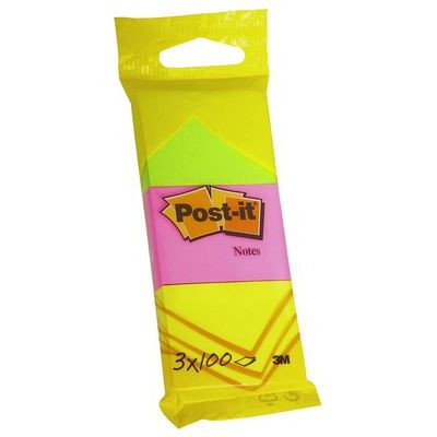 Notes POST-IT 38x51mm neon 3/fp Notes POST-IT 38x51mm neon 3/fp