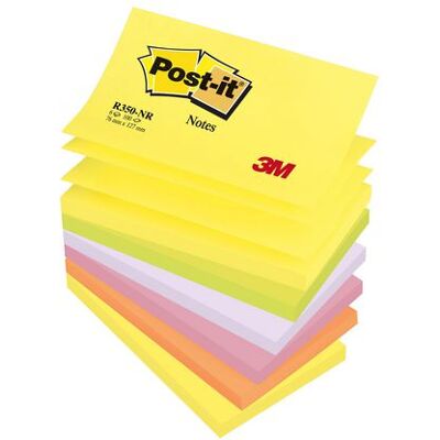 Notes POST-IT Z-block 76x127mm neon 6/fp Notes POST-IT Z-block 76x127mm neon 6/fp