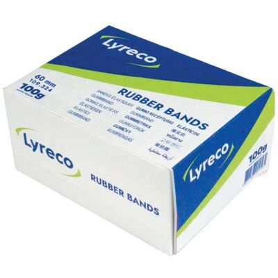 Gummiband LYRECO 60x2mm nr16 100g 360/fp Gummiband LYRECO 60x2mm nr16 100g 360/fp