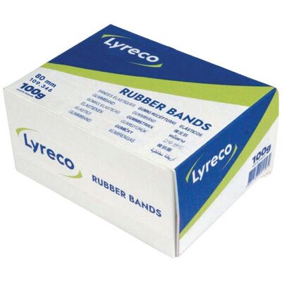 Gummiband LYRECO 80x2mm nr18 100g 250/fp Gummiband LYRECO 80x2mm nr18 100g 250/fp