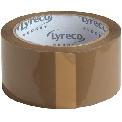 Lyreco BUDGET Packtejp LYRECO Bud PP 50mmx66m br 6/fp Lyreco BUDGET Packtejp LYRECO Bud PP 50mmx66m br 6/fp