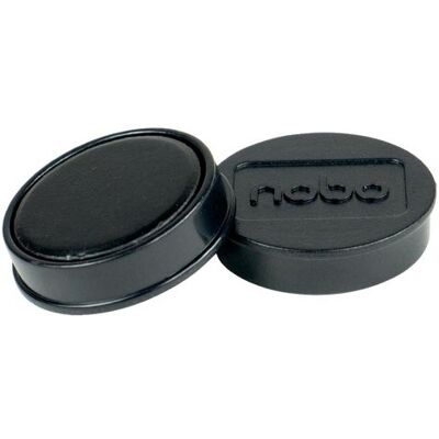 Magnet NOBO svart 32mm 10/fp Magnet NOBO svart 32mm 10/fp