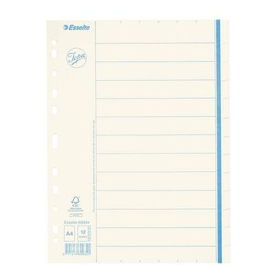 Pappregister JOPA A4 12 flik otr. Pappregister JOPA A4 12 flik otr.