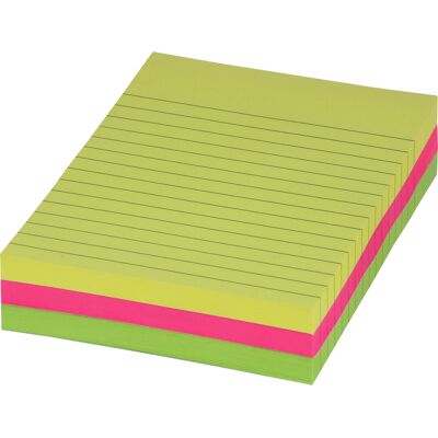 Office Dep Notis X-Sticky 150x101mm linjerad 3/fp Office Dep Notis X-Sticky 150x101mm linjerad 3/fp