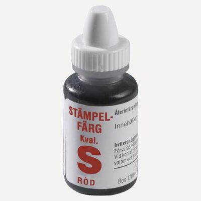 NO BRAND Stämpelfärg självfärgande 10ml röd NO BRAND Stämpelfärg självfärgande 10ml röd