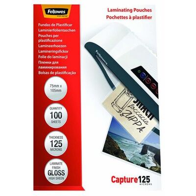 Laminat FELLOWES 75x105mm 125mic 100/fp Laminat FELLOWES 75x105mm 125mic 100/fp