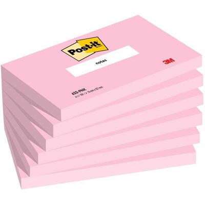 Notes Post-it® rosa 76x127mm 6/fp Notes Post-it® rosa 76x127mm 6/fp