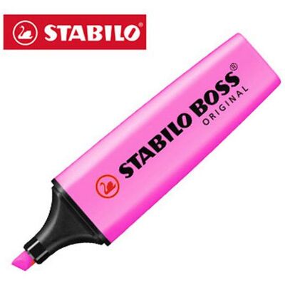 STABILO BOSS ORIGINAL Marker - Rosa, Kantig spets STABILO BOSS ORIGINAL Marker - Rosa, Kantig spets