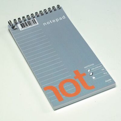 Bantex Spiralblock 105x210mm 100 blad linj. Bantex Spiralblock 105x210mm 100 blad linj.