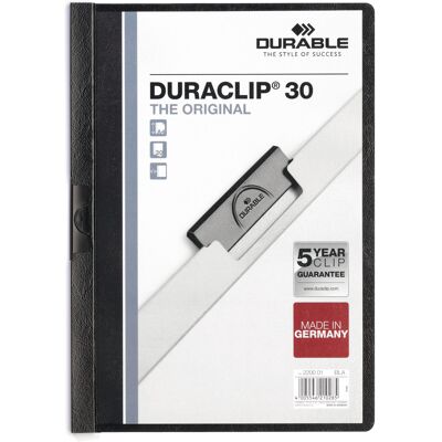 Durable Klämmapp Duraclip 2200 A4 svart Durable Klämmapp Duraclip 2200 A4 svart