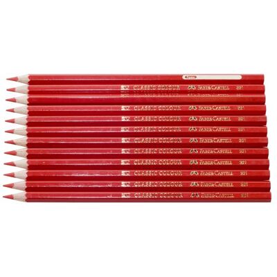 Faber Castell Färgpenna FABER-CASTELL röd 12/fp Faber Castell Färgpenna FABER-CASTELL röd 12/fp