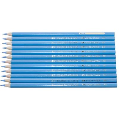Faber Castell Färgpenna FABER-CASTELL ljusblå 12/fp Faber Castell Färgpenna FABER-CASTELL ljusblå 12/fp