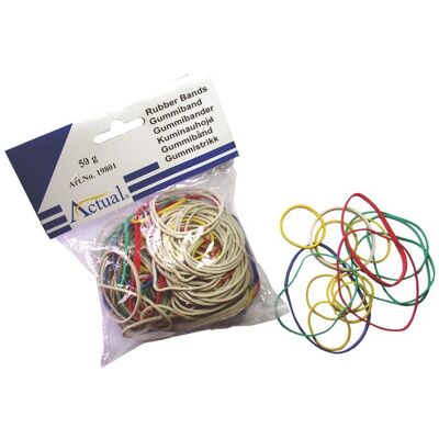 NO BRAND Gummiband sorterade färger 50g NO BRAND Gummiband sorterade färger 50g