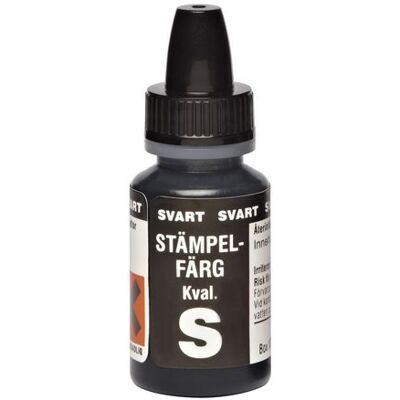 NO BRAND Stämpelfärg självfärgande 10ml svart NO BRAND Stämpelfärg självfärgande 10ml svart