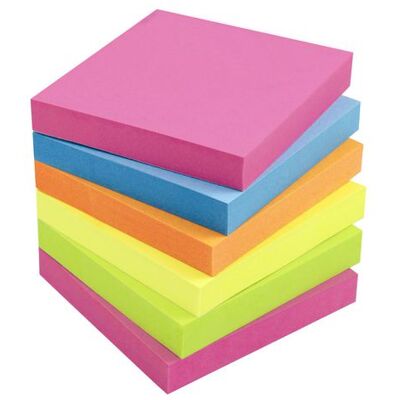 Notes LYRECO standard 75x75mm neon 6/fp Notes LYRECO standard 75x75mm neon 6/fp