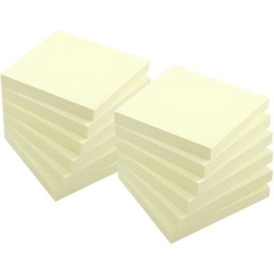 Notes LYRECO prem 75x75mm gul 12/fp Notes LYRECO prem 75x75mm gul 12/fp
