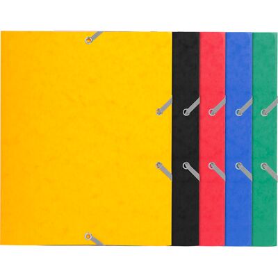 Exacompta Snoddmapp A5 3-klaff sorterade färger Exacompta Snoddmapp A5 3-klaff sorterade färger