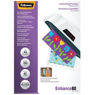 Laminat FELLOWES S-H A3 80mic kla 100/fp Laminat FELLOWES S-H A3 80mic kla 100/fp
