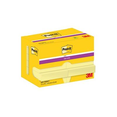 Notes POST-IT SS 47x47mm gul 12/fp Notes POST-IT SS 47x47mm gul 12/fp