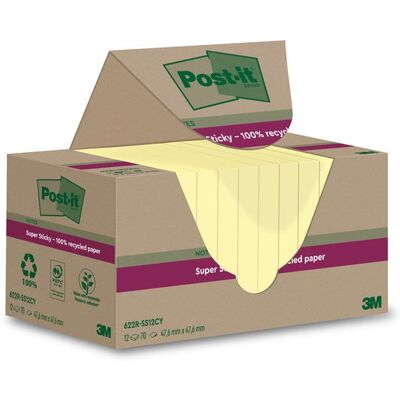 Notes POST-IT SS47,6x47,6mm re gul 12/fp Notes POST-IT SS47,6x47,6mm re gul 12/fp