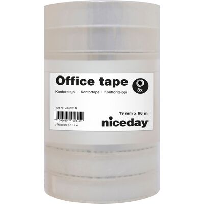Kontorstejp Niceday 66mx19mm 8/fp Kontorstejp Niceday 66mx19mm 8/fp