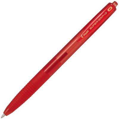 Kulpenna PILOT Super Grip G M 1mm röd Kulpenna PILOT Super Grip G M 1mm röd