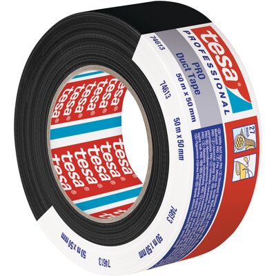 Vävtejp Tesa 50mmx50m svart Vävtejp Tesa 50mmx50m svart
