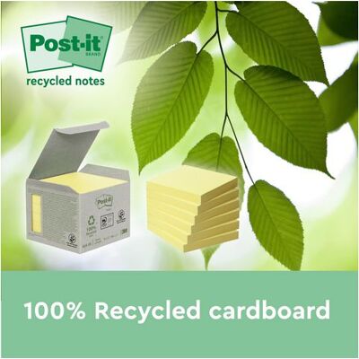 Notes POST-IT SS 76x76mm rec gul 4/fp Notes POST-IT SS 76x76mm rec gul 4/fp